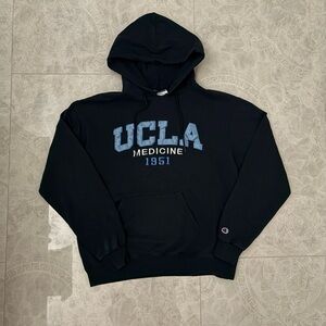 Champion Navy Hoodie with UCLA Medicine 1951 Design